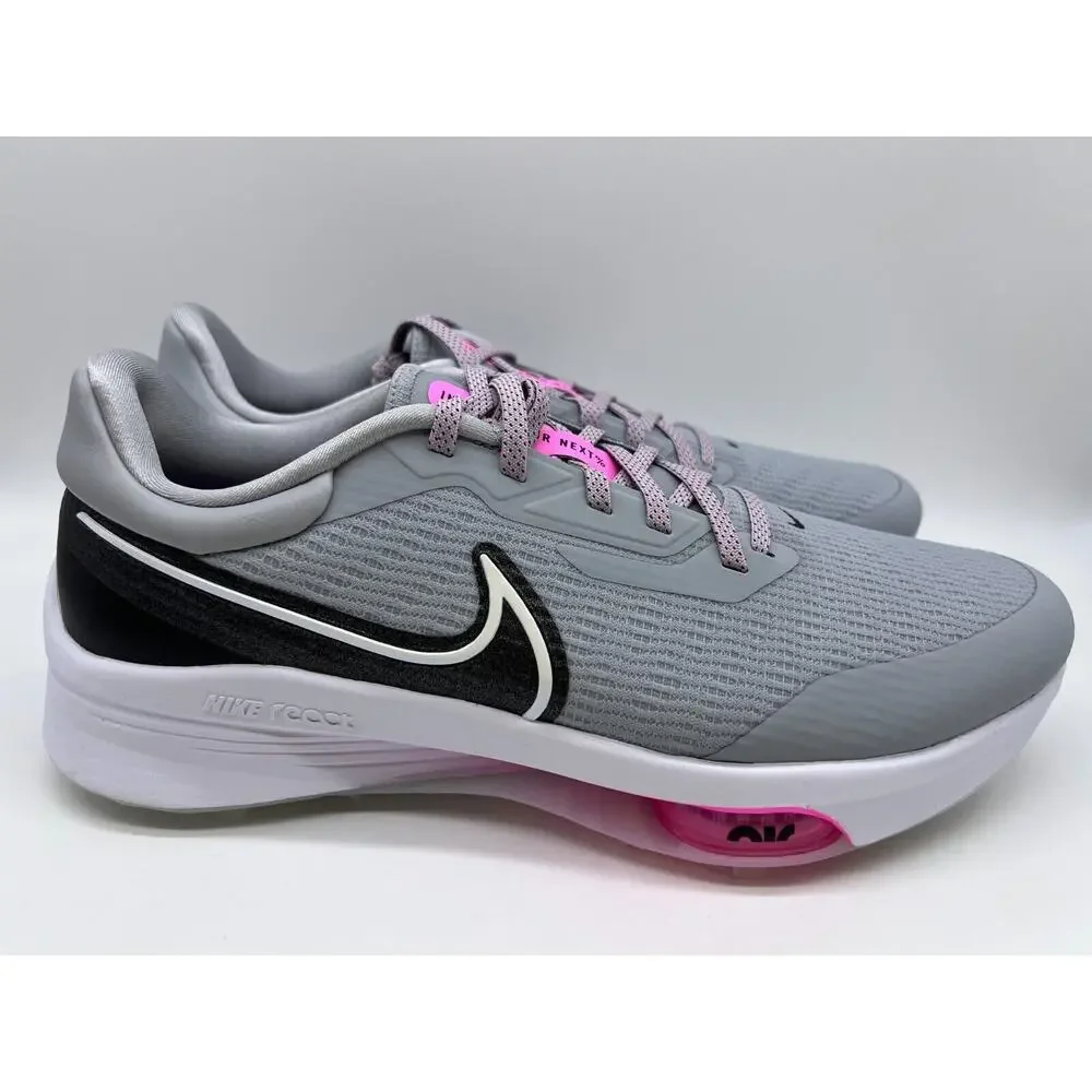 Nike Air Zoom Infinity Tour Next% Gray/Pink Golf Shoes DC5221-060 Men's 10.5 NEW